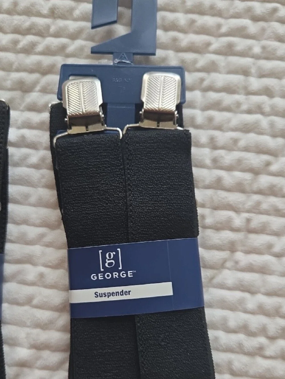 George Black Men's Elastic Suspenders - Pack of 2
